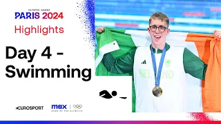 HISTORY MADE! 🥇 | Swimming Paris 2024 Day 4 Highlights | #Paris2024 #Olympics