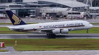 23 MINUTES of RAINY Morning Takeoffs and Landings at Sydney Airport | Plane Spotting at Sydney