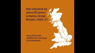 Britain's Railway in Numbers - Rail Infrastructure and Assets, year ending March 2021