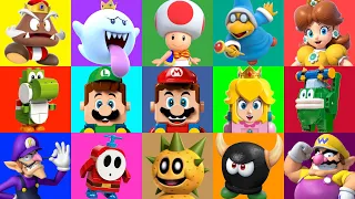 All the Balloon Minigames in Mario Party series vs Lego Mario characters