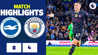 Brighton vs Manchester City (0-4) Goals & Highlights | Man City x Brighton | Premier League 2023/24