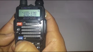 Manually set a Baofeng uv-5rv2+/ Police Scanner/ Ham Radio