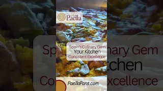 Spain's Culinary Gem, Your Kitchen Consistent Excellence  #paella #spanishcuisine #paellapan