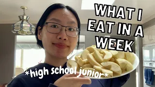 What I eat in a week as a junior