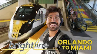 Riding The BRIGHTLINE Train From Orlando To Miami!