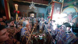Митрополит Киевский и всея Украины Онуфрий возглавил литургию в Крестовоздвиженском храме
