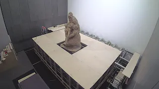 Time lapse allestimento cantiere restauro della Pietà di Michelangelo dell’Opera del Duomo a Firenze