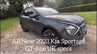 All new 2023 Kia Sportage GT-line UK specs - walk around