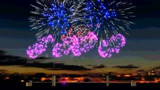 LION KIng Melody Bridge fireworks show _ afterglow fireworks simulator