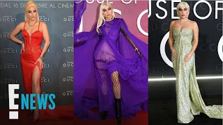 All of Lady Gaga's Most STUNNING "House of Gucci" Press Looks | E! News