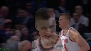 Kristaps Porzingis block & Dunk vs Suns Nov4th 2017