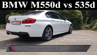 BMW F10 M550d xDrive vs 535d - Probefahrt - Test - Drive - Review - 381 PS - Acceleration