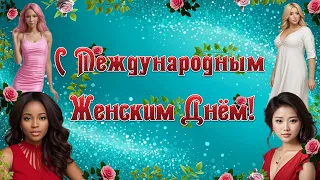 8 марта Музыкальное поздравление с 8 марта  Поздравления с международным женским днём Видеооткрытка