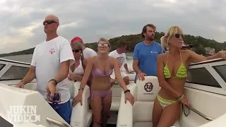 Speed boat crash!!!! #girl loses her bra!!!
