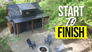 Building this Tiny House (shed) ALONE took 7 months! (Full Build Timelapse)