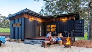 Incredibly Beautiful Container Home Made from Two Containers by the River