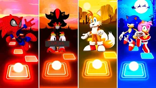 Spider Sonic vs Shadow Exe Sonic vs Tails Sonic vs Sonic love Amy Rose | Tiles Hop