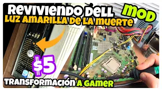 🟡 REPARACIÓN LUZ AMARILLA DE LA MUERTE PC DELL Y TRANSFORMACIÓN A PC GAMER! Parte 1