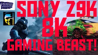 SONY Z9K GAMING ! BRILLIANT AND BRIGHT ! FIRST THOUGHTS OF GAMING ON THE 8K MASTER SERIES MINI LED!