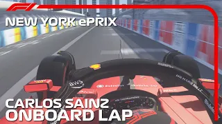 Carlos Sainz Onboard Lap Around Brooklyn Street Circuit - New York City ePrix