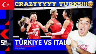 İtalyan Tepkisi 🇹🇷 Türkiye 🆚 İtalya 🇮🇹 | CEV EuroVolley Yarı Final