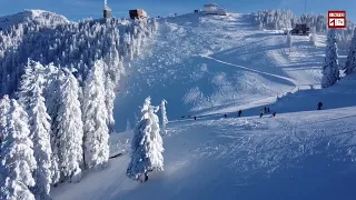 Amazing  view in Poiana Brasov  - Romania,  a wonderful place for practicing winter sports