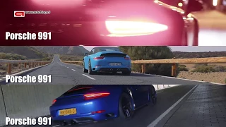 Porsche 991 vs 991.2 vs  991.2 GTS acceleration test