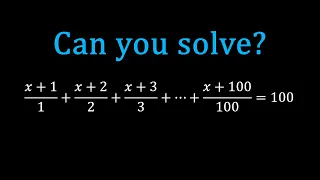 A Nice Algebra Problem | Jamaican Math Olympiad Algebra Question