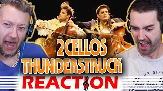 ''First Time Hearing'' - 2CELLOS Reaction - Thunderstruck