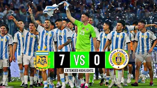 Argentina vs Curacao | 7-0 | Messi Hattrick | Extended Highlights & Goals | Friendly 2023