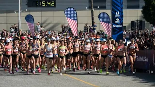 Start of the Women’s 2020 US Olympic Trials for the Marathon! Atlanta, Georgia