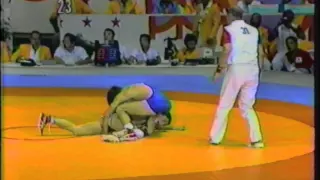 1984 Olympic Games - Freestyle Wrestling 62kg Final - Randy Lewis USA v Kosei Akaishi JPN