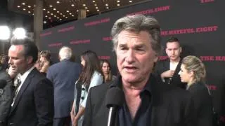 The Hateful Eight: Kurt Russell Red Carpet Premiere Interview | ScreenSlam