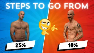 How To Go From 25% To 10% Body Fat