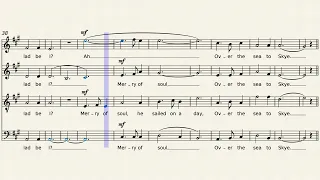 Skye Boat Song – Traditional - arranged for SATB a cappella choir