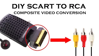 DIY SCART to RCA Composite Video Red White Yellow-Satellite Receiver to AV Conversion uyudu alicisi