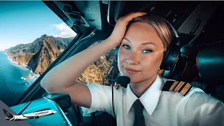 BOEING 737 Challenging LANDING Madeira FUNCHAL Airport R05 | Cockpit View | Life Of An Airline Pilot