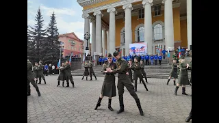 В Прокопьевске прошла акция "Георгиевская лента"