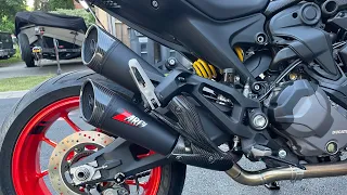 Ducat Monster 937 / 950 Zard Exhaust  + Arrow decat pipe Sound