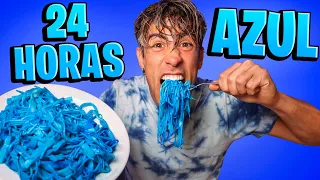 24 HOURS LIVING AND EATING BLUE !!!