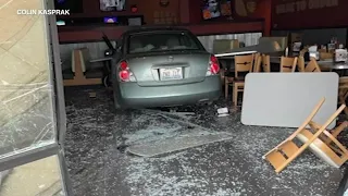 4 hurt when car slams into Crystal Lake restaurant