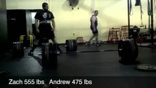 Zach and Andrews deadlift EMOM workout