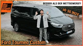 Ford Tourneo Custom im Test (2024) So gut wird AUCH der neue VW Bus! Fahrbericht | E-Tourneo | L1