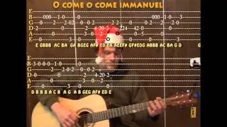 O Come O Come Emmanuel (Christmas) Solo Guitar Cover Lesson with TAB Arrangement