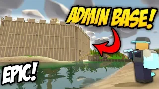 TOP SECRET ADMIN BASE BUILD - Unturned Building | Admins Vs. Players!