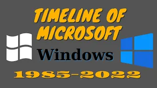 Timeline of Microsoft Windows 1985-2022 | Evolution of Microsoft Windows 1985 TO 2022