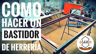 COMO HACER BASTIDOR PARA PUERTA PRINCIPAL PASO A PASO - JJ HERRERIA Y MÁS