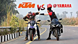 Ktm Rc200 Bs4 vs Yamaha R15 V3 Bs6 | Race till their Potential | This Time it's a Tough Competition