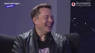 Elon Musk Interview at Axel Springer Award   2/Dec/2020