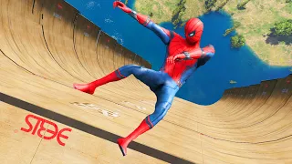 GTA 5 Epic Ragdolls | Spiderman Jumps/Fails Ep.15 (Funny Moments)